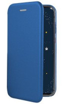 Луксозен кожен калъф тефтер ултра тънък Wallet FLEXI и стойка за Huawei P40 Lite E ART-L29 син 